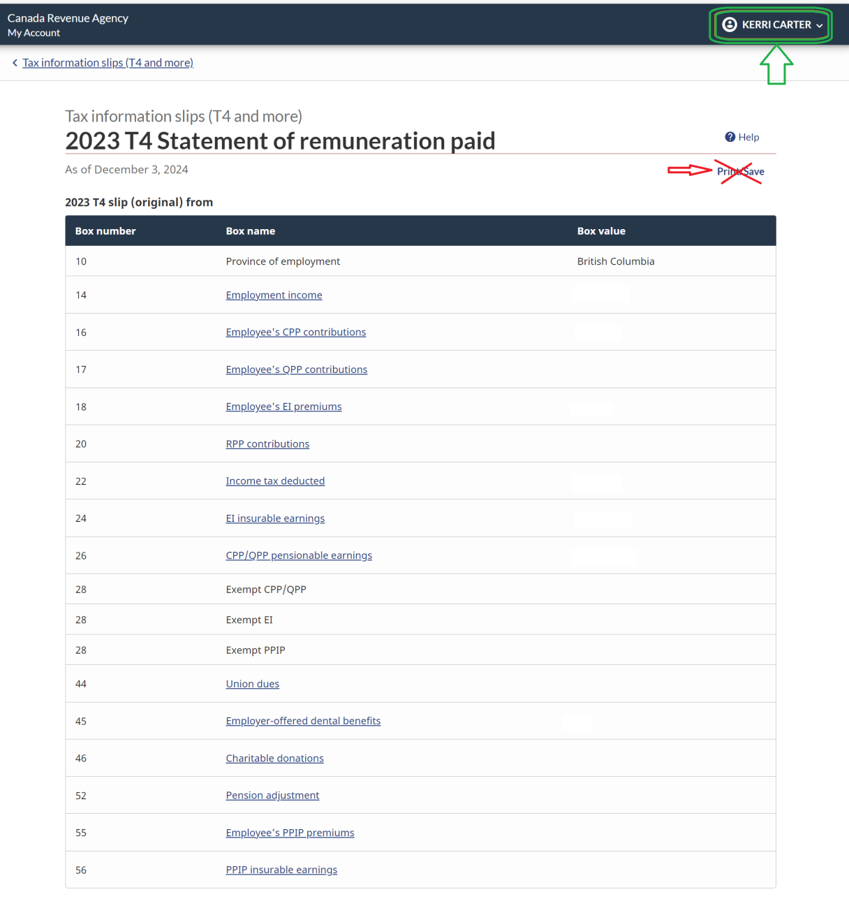 T4 cra portal